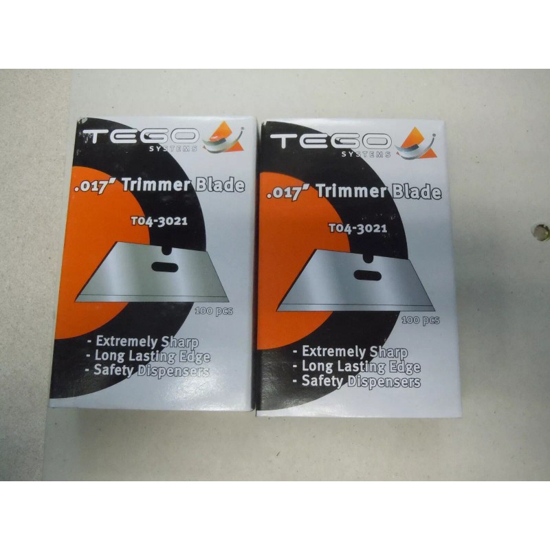 Tego 2pack-Tego T04-3021 .017″ Trimmer Blades 2 packs of 100/pack