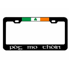 Pog Mo Thoin Irish Ireland License Plate Frame| Car Accessories Auto License Plate Frame Car Tag Holder Cover