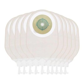 Urostomy Bag with Belt Urine Collection Bag 10pcs Ostomy Pouch Ostomy Stoma Bag Belt One-Piece System,Max Cut 1.89"(48mm)