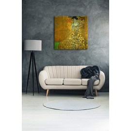 Wieco Art Portrait of Adele Bloch-Bauer I,1907 by Gustav Klimt Famous Paintings Reproduction Abstract Canvas Prints Artwork for Wall Decor Classic Canvas Wall Art Kli-0202-8080