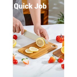 2 Pcs Berkvee Small Teak Wood Cutting Board for Kitchen– Mini Lightweight Wooden Cutting Board- BPA Free