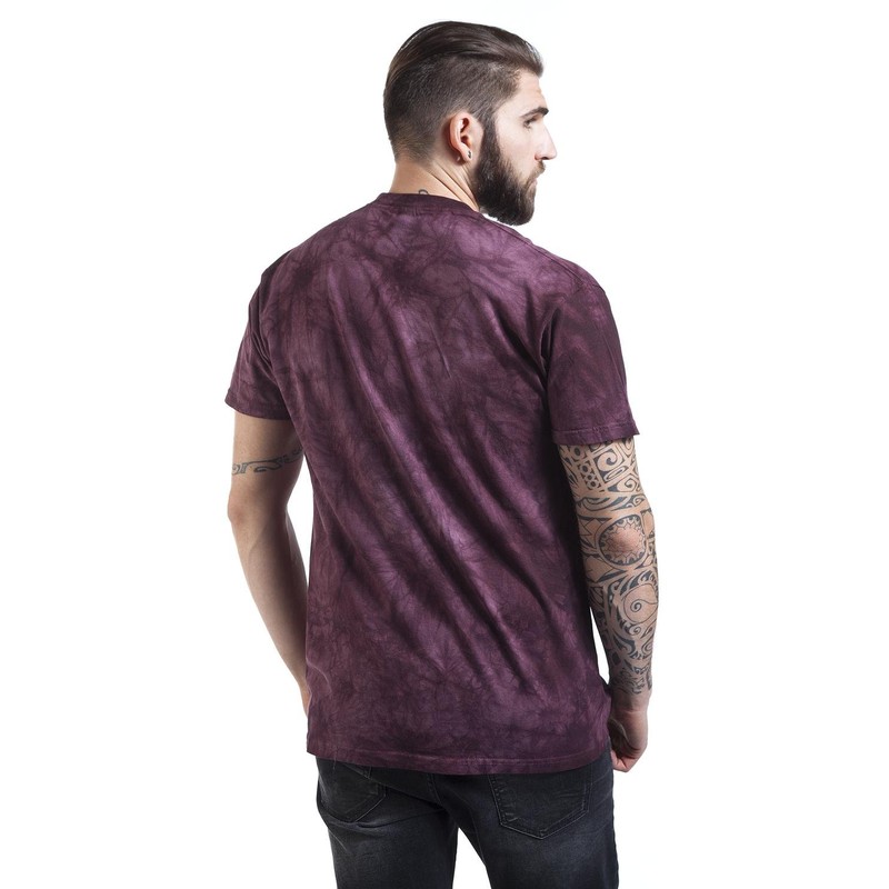 The Mountain Men's Peace Out Gecko T-Shirt, Maroon, Large