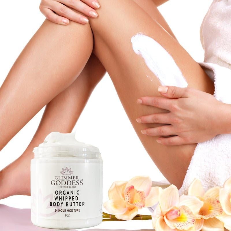 GLIMMER GODDESS Organic Body Butter - 8oz (Lavender)