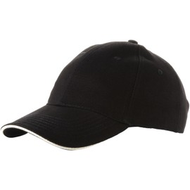 Slazenger - All Seasons Unisex Baseball Cap with Adjustable Metal Buckle Closure and Pre-Curved Visor, 100% Cotton, Head Circumference 56-60cm - Black