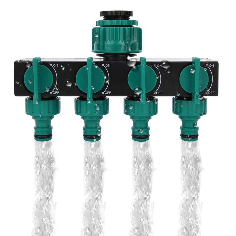 DN20 DN25 FNPT 4 Way Garden Hose Faucet Splitter with
