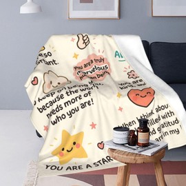 Appreciation Blanket, Thank You Gifts Blanket, Gratitude Throw Blanket 50"x40", Inspirational Blankets for Women and Men, Appreciation Gifts for Coworkers, Teachers, Friends, Nurses, Staff