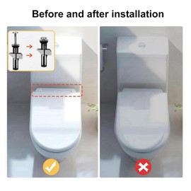 2pcs Heavy Duty Toilets Seats Fastener,Toilet Seat Fixings,Heavy Duty Toilet Se-at Bolts,Universal Toil-et Se-at Bol-ts And Screws,Stainless Steel Toil-et B-olts,Easy Installation and Maintenance