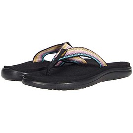 Teva Women's Voya Flip-Flop, Antiguous Black Multi, 11