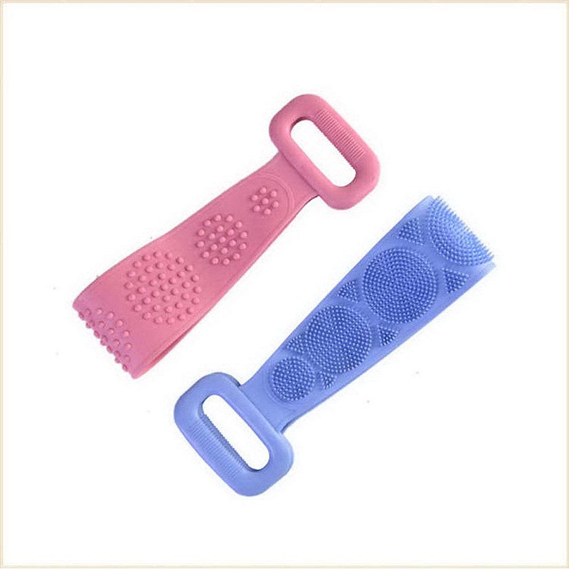 Magik Silicone Bath Shower Towel Rub Brush Pull Back Strip