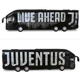 Mondo Motors Pullman Juventus F.C. Model Toy Bus with Pull Out Clutch - Colour White Black - 51212