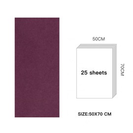 RUSPEPA Gift Wrapping Tissue Paper - Wine Red Tissue Paper for Gift Wrap, Art Crafts, DIY, Pack Bags, Birthday, Wedding and More - 19.5 x 27.5 inches - 25 Sheets