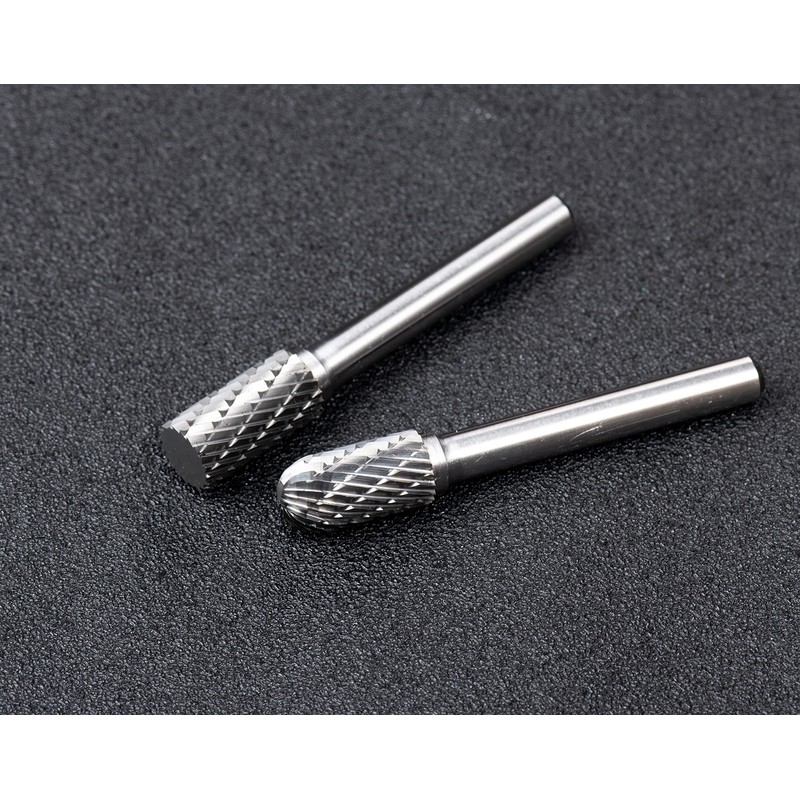 YUFUTOL Carbide Burrs Set 10pcs Double Cut Solid Carbide Rotary