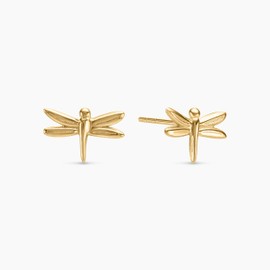 14K Yellow-gold Firefly Stud Earrings, Push Back, Earrings For Women, Elegant Fine Jewelry, Gift For Her, Gold Jewelry, Jewelry For Women