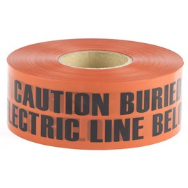 DOTTIE L.H. Dottie 3'' x 1000' UNDERGROUND TAPE RED Caution Buried Electric Line UT8D