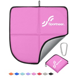Sportneer Portable Seat Cushion, Lightweight Stadium Seat Cushion Foldable Camping Sit Mat Waterproof Oxford Cloth Sitting Pad Travel Cushion for Outdoors Camping Hiking Picnic Bleacher Stadium