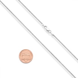 Miabella Italian 925 Sterling Silver Twisted Sparkle Chain Necklace for Women Made in Italy (Length 18 Inches (women's average length))