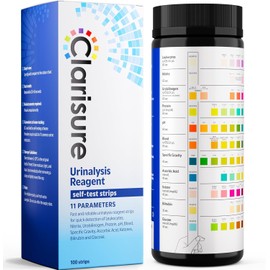 Urinalysis Urine Test Strips, 100 Sticks/Dipsticks | 11-Parameter Test
