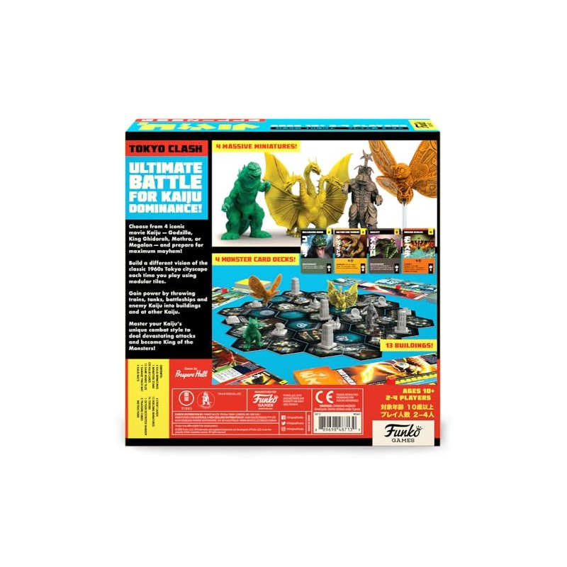 FUNKO GAMES: Godzilla -Tokyo Clash For Ages 10 and up
