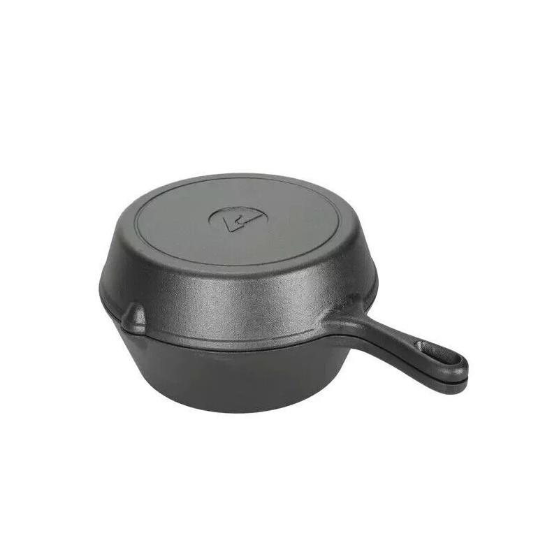 OZARK TRAIL 8 PC PRE SEASONED CAST IRON SKILLET COOKWARE