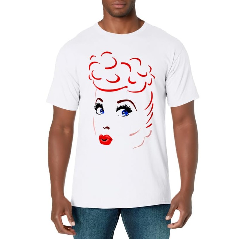 I Love Lucy Lines Face T-Shirt