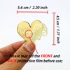 AiQi Bakes 24pcs Rose Carving Gold Mirror Acrylic Heart Shape