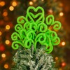 TBD Green Furry Christmas Ornaments Christmas Decorations Christmas Tree Picks,