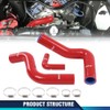 PIT66 Lower Upper Red Radiator Silicone Hose Compatible with 1964