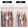 HUSAIHU 40 Pieces Clothes Hangers Space Savers, Transparent Clothes Hanger