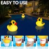 KingSom 2025 Upgraded Pool Chlorine Floater,Duck Chlorine Floaters with Light,Solar