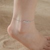 FineryGal Silver Paw Print Ankle Bracelet for Women Anklet Gift
