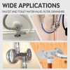 TTFLEX 1/4 Turn Dual Compression Outlet Angle Stop Valve with