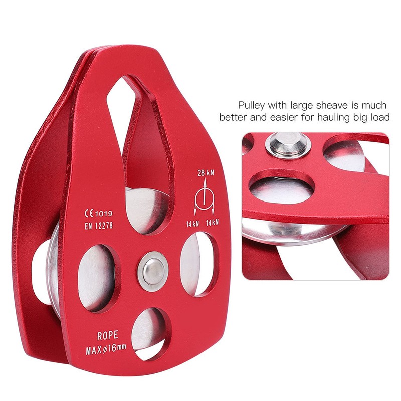30KN Large Single Pulley Bearing Sheave Sliding Side Plate for