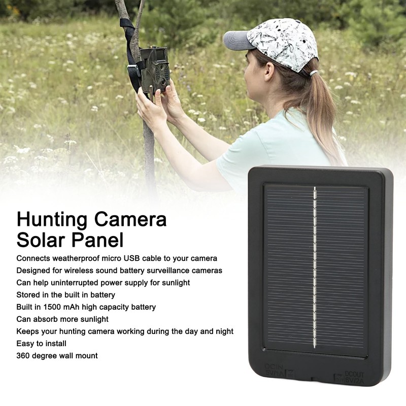 Hunting Camera Solar Panel IP66 Waterproof Portable Small Solar Battery
