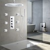 HOMEDEC 2inch Brass Shower Body Sprayer Jets Shower Head, Valve