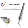Skweawert 5pcs 1/4" Hexagonal Shank Socket 7mm Magnetic Power Nut
