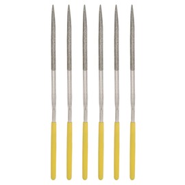 uxcell Diamond Needle Files, 3mm x 140mm Triangle Type File Handles Hand Tool for Metal Wood Stone Marble 6pcs