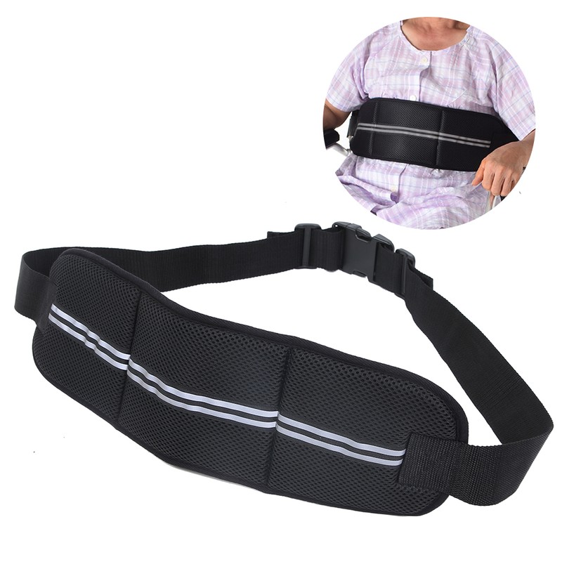 Wheelchair Belt Adjustable Reflective Wheelchair Fixing Belt Harness Strap for