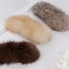 Lala 천연 밍크털 똑딱핀(LALA-H676) Natural Mink Fur Hair Clip (LALA-H676)
