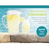 Arrow Home Products Clear Plastic Beverage Pitcher with Lid, 76
