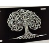 Celtic Tree of Life Car Tag Diamond Etched Vanity Front