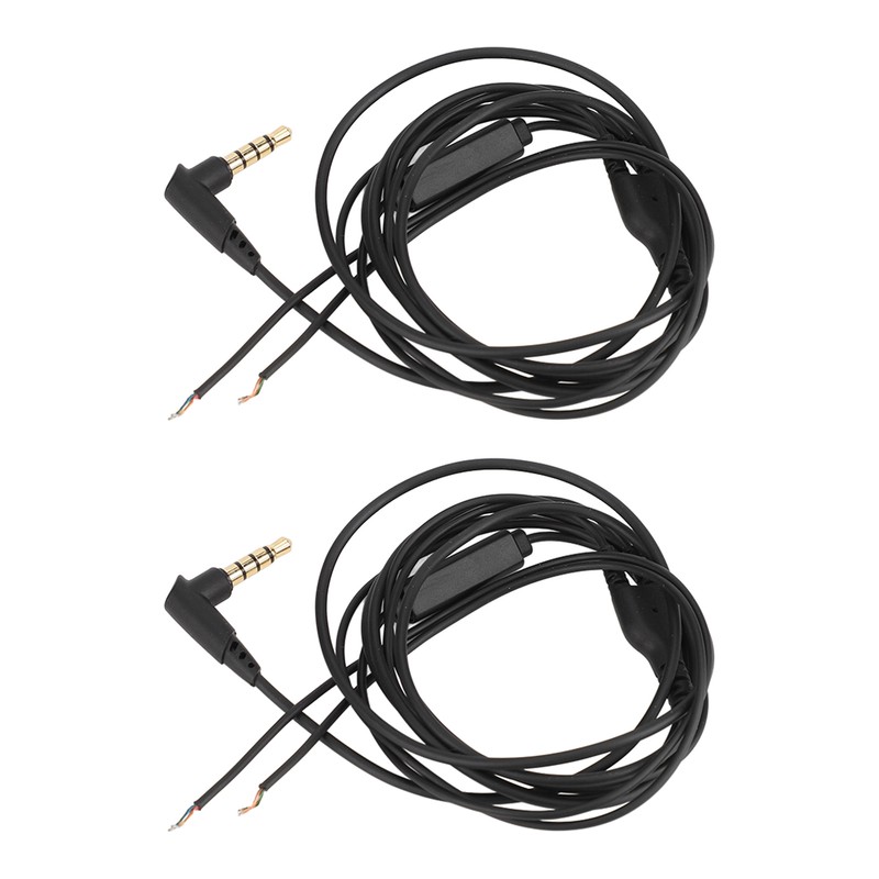 2Pcs Earphone Repair Cable Oxygen Free Copper 3.5mm Lossless 1.2m