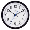 Acctim Bromham Non Ticking Sweep Seconds Hand Wall Clock 20cm Diameter (Black)