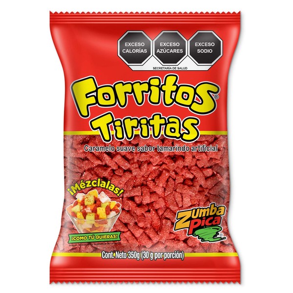 Zumba Pica Forritos Tiritas 12.3 oz (350 gr) - Tamarindo Mexican Candy - Tamarind Candy - Tamarind Sticks - Tamarindo Candy - Dulce de Tamarindo