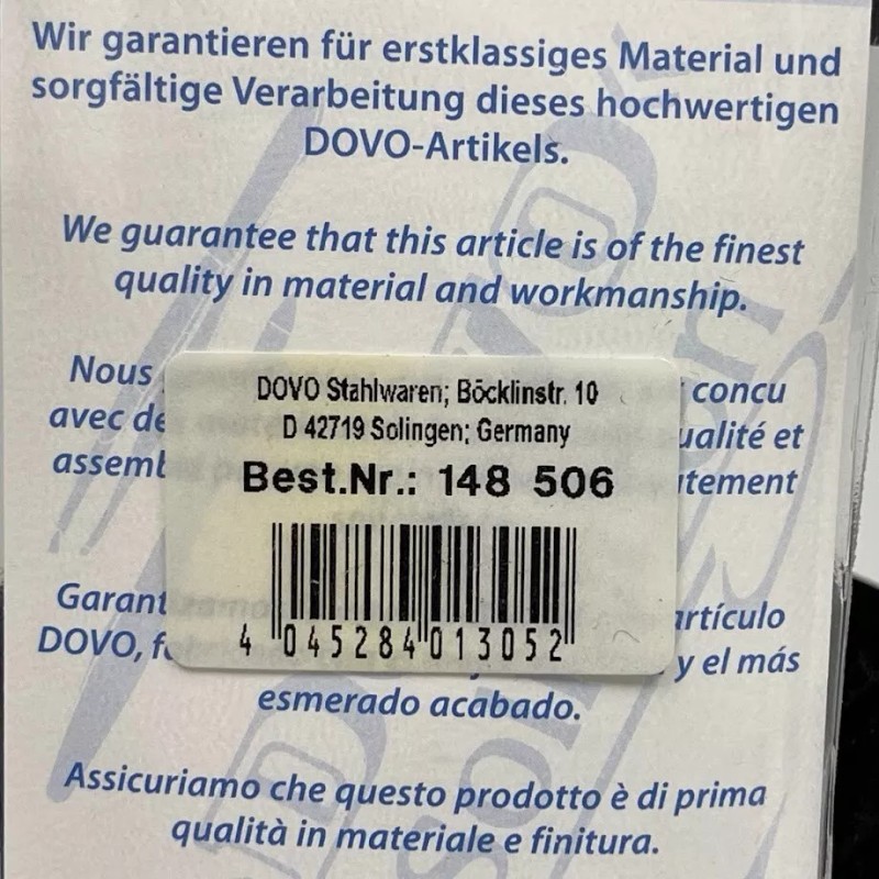 Dovo Solingen 148 506 Large Nippers Stainless New 5 1/8"