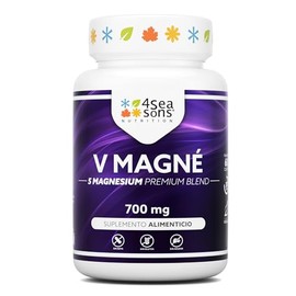 Multi Magnesio Formas Complejo Gluconato Citrato Glicinato Malato Taurato Cápsulas Veganas Gluten Azúcar Soya Formulated Seasons Nutrition