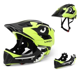 Lixada Kids Full Face Helmet Detachable Children Sports Safety Helmet for Cycle Skateboarding Roller Skating