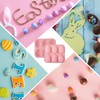 2 Pack Easter Silicone Molds,3D Bunny Easter Molds Silicone,6 Cavity