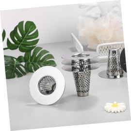 Operitacx 1 Satz Edelstahlfilter Stahlablauf Bad Sieb Ablassen Waschbecken Ablauf Abflusssieb Spüle Haarfänger Abfluss Waschbeckenabflusssieb Ablaufsieb Rostfreier Stahl Silver 6 Stück