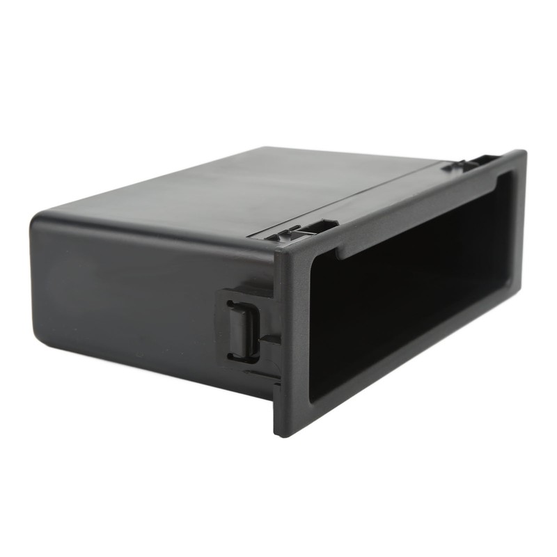 Car Stereo Radio Storage Box Black Large Storage Space Dash