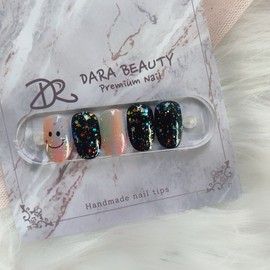 [Handmade Nail Tip] Vertical Gradient Smile Nail / [수제네일팁] 세로그라데이션 스마일네일